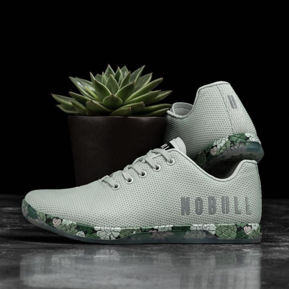 NOBULL Women’s Mint Green Succulent Athletic Shoes Weightlifting Size 7.5